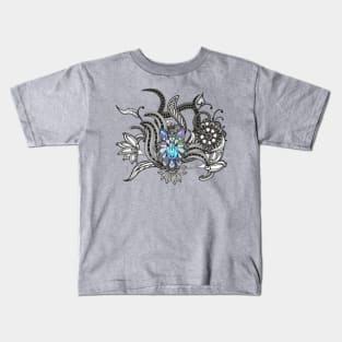 Awesome wolf, lineart Kids T-Shirt